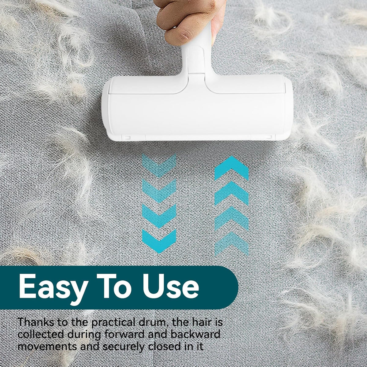 Self-Cleaning Pet Hair Remover Roller Cleaning Brush